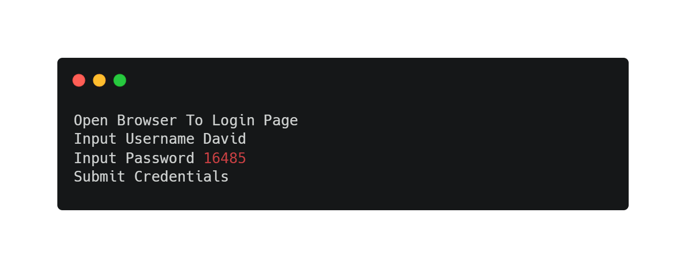 keyword scripting example