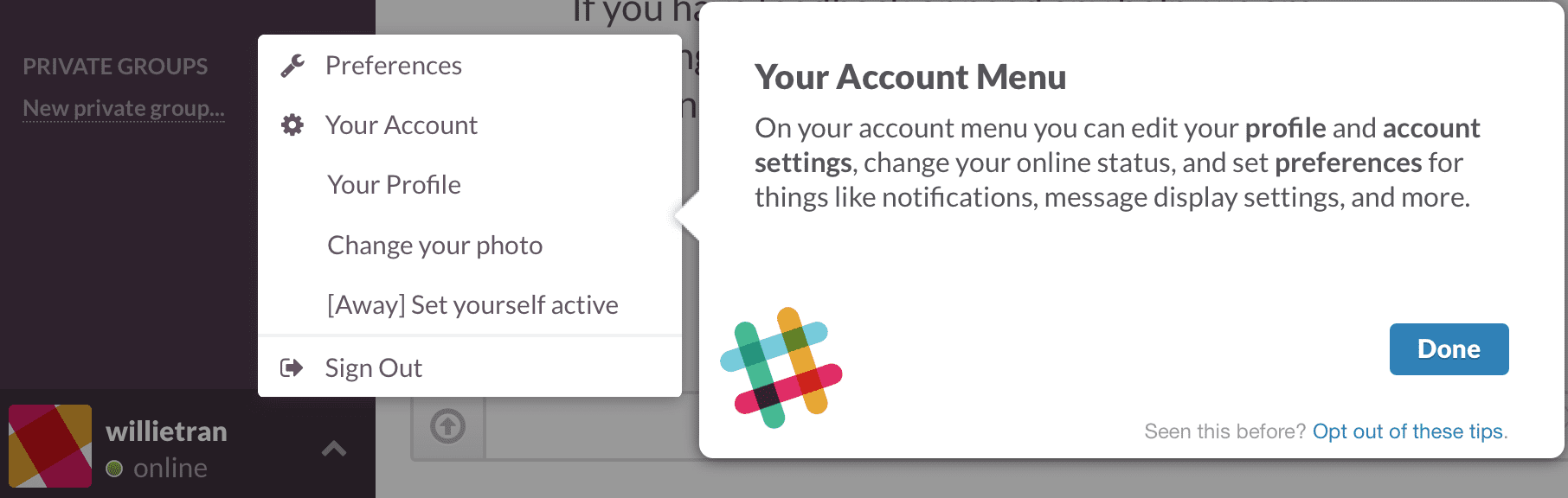 Slack UI Overlay (clicked) - 5 Star App Reviews