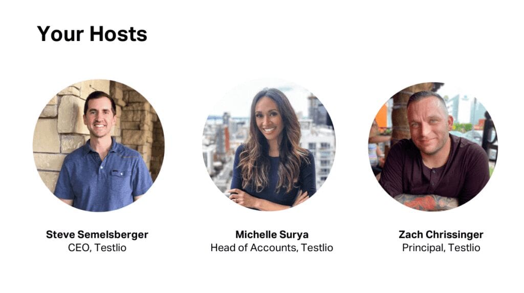 Testlio Webinar Speakers