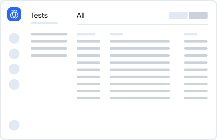 Platform still shows a test page