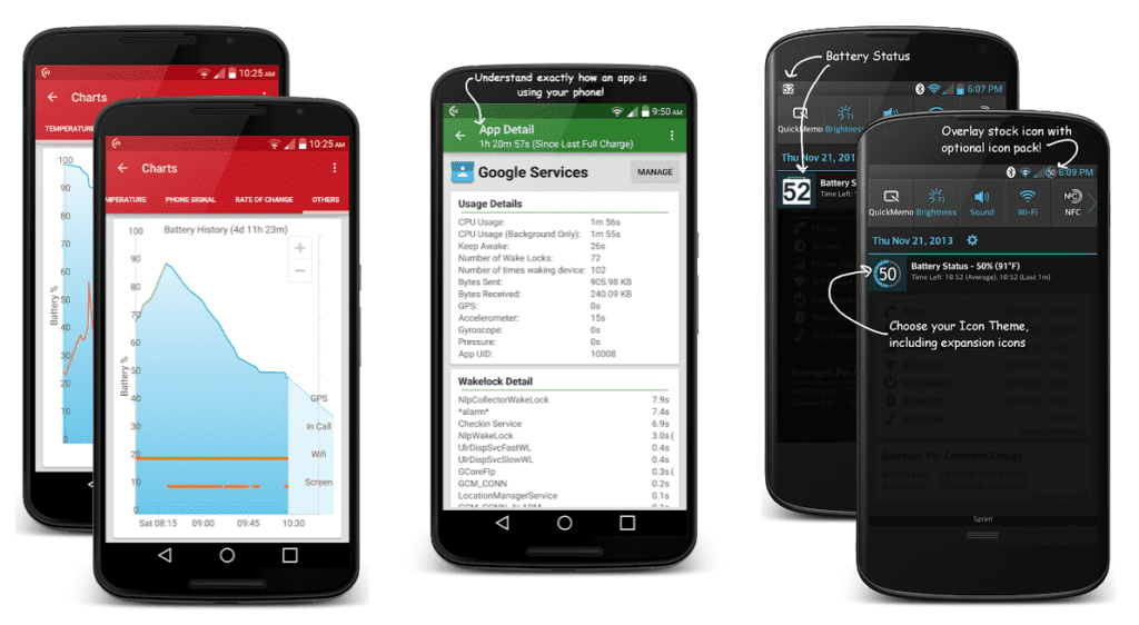 A tool for testing battery drain: GSam Battery Monitor