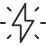 A lightning bolt icon to represent how successful usability testing can help drive product innovation.